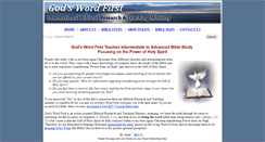 Desktop Screenshot of gods-word-first.org