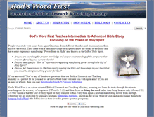 Tablet Screenshot of gods-word-first.org